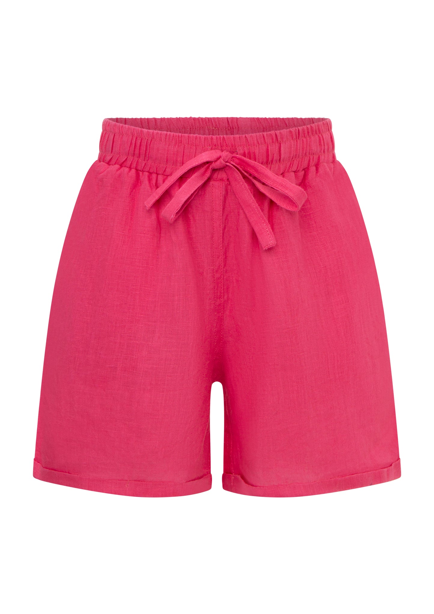 COLOMBO LINEN SHORTS - Hot Pink